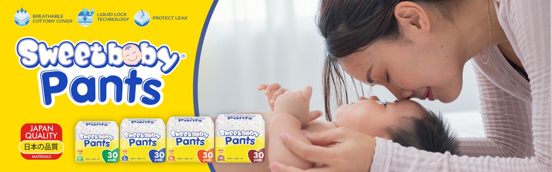 Sweet baby diaper pants top